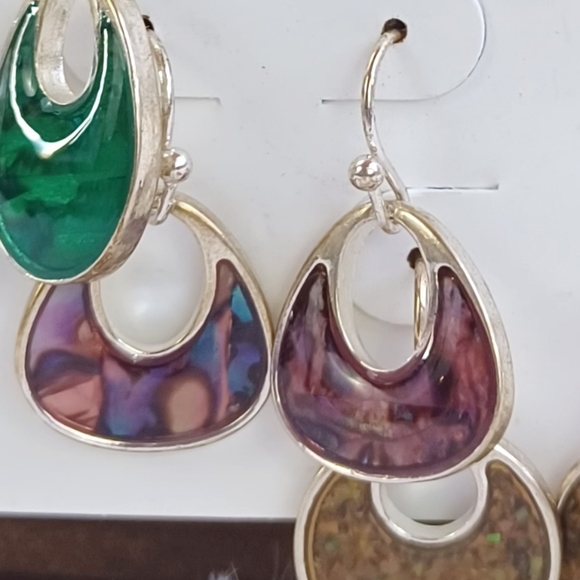 Color Brand 3 Dangle Earring Set - Picture 8 of 9